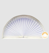 Original Arch Fabric Pleated Light Filtering Shade - White - 72" W x 36" L