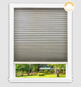 Easy Lift Fabric Cellular Light Filtering Shade - Gray
