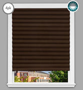 Original Paper Room Darkening Shades - Chocolate - 4 Pack