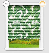 Original Paper Light Filtering Printed Shades - Leaves - 4 Pack - 36" W x 72" L