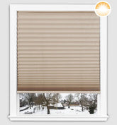 Easy Lift Fabric Cellular Light Filtering Shade - Natural