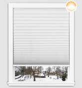 Easy Lift Fabric Cellular Light Filtering Shade - White