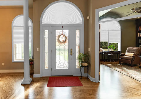 Original Arch Fabric Pleated Light Filtering Shade - White - 72" W x 36" L