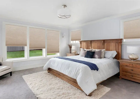 Easy Lift Fabric Cellular Light Filtering Shade - Natural