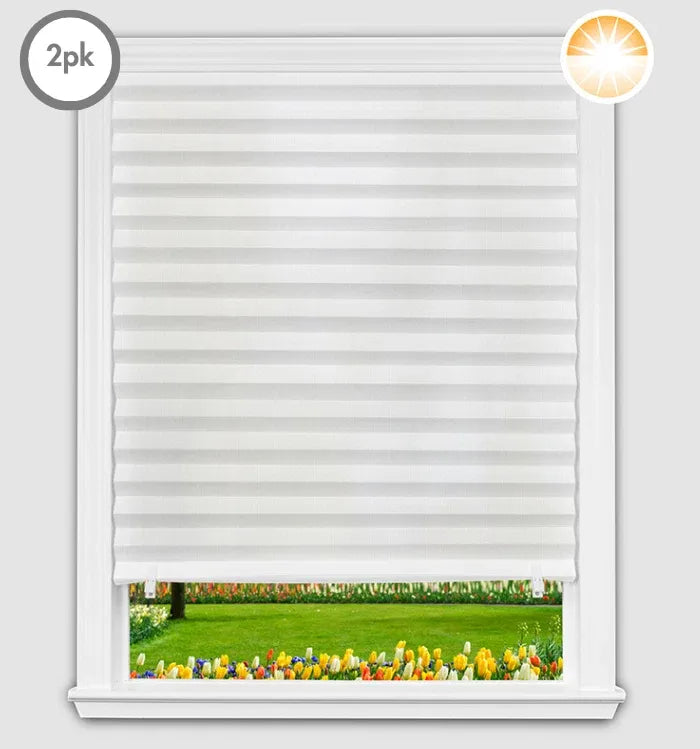 Original Fabric Light Filtering Shades - White - 2 Pack