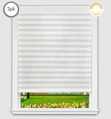 Original Fabric Light Filtering Shades - White - 2 Pack