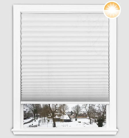 Easy Lift Fabric Cellular Light Filtering Shade - White